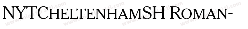 NYTCheltenhamSH Roman字体转换